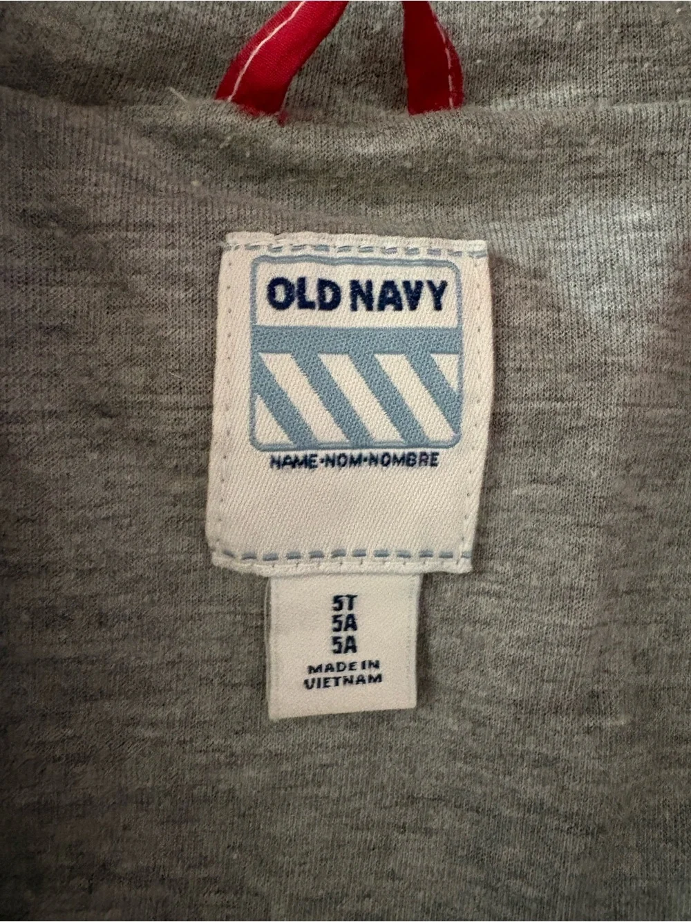 Old Navy cotton lined windbreaker for toddler, size 5T
